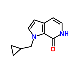 1-(Cyclopropylmethyl)-1,6-dihydro-7H-pyrrolo[2,3-c]pyridin-7-one structure