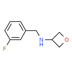 N-(3-Fluorobenzyl)oxetan-3-amine结构式