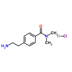 4-(2-Aminoethyl)-N,N-dimethylbenzamide hydrochloride (1:1)结构式