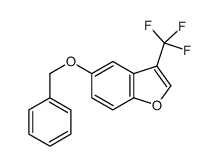 5-(Benzyloxy)-3-(trifluoromethyl)-1-benzofur结构式