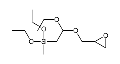 Silane, triethoxy1-methyl-2-(oxiranylmethoxy)ethyl-结构式