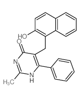 4(3H)-Pyrimidinone,5-[(2-hydroxy-1-naphthalenyl)methyl]-2-methyl-6-phenyl- picture