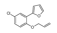 2-(2-(allyloxy)-5-chlorophenyl)furan结构式