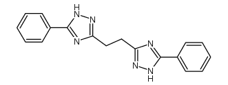 Ethane, 1,2-bis(5-phenyl-1H-1,2,4-triazol-3-yl)-结构式