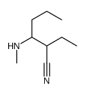 2-ethyl-3-(methylamino)hexanenitrile Structure