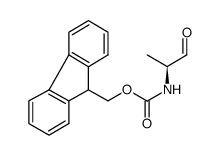 (S)-(9H-芴-9-基)甲基(1-氧代丙-2-基)氨基甲酸甲酯结构式