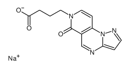 Sodium 6-oxopyrazolo(1,5-a)pyrido(3,4-e)pyrimidine-7(6H)-butanoate Structure