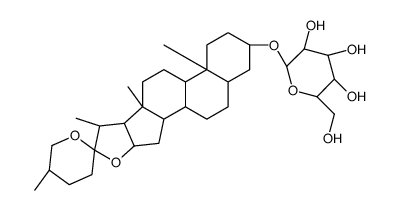 (25S)-5β-spirostan-3β-yl β-D-glucoside Structure