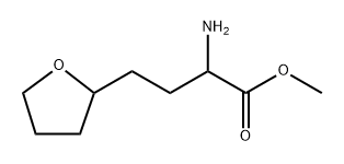 2-氨基-4-(四氢呋喃-2-基)丁酸甲酯结构式