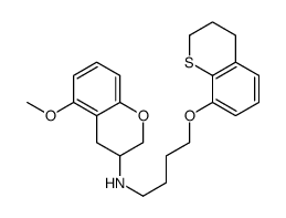 N-[4-(3,4-dihydro-2H-thiochromen-8-yloxy)butyl]-5-methoxy-3,4-dihydro-2H-chromen-3-amine Structure