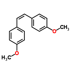 1,1'-(Z)-ethene-1,2-diylbis(4-methoxybenzene) Structure