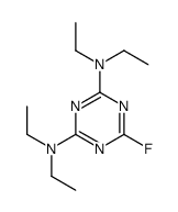 N,N,N',N'-Tetraethyl-6-fluoro-1,3,5-triazine-2,4-diamine Structure