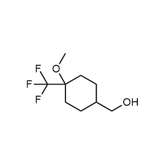 (4-Methoxy-4-(trifluoromethyl)cyclohexyl)methanol structure