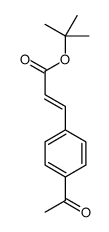 tert-butyl 3-(4-acetylphenyl)prop-2-enoate Structure