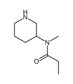 Propanamide,N-methyl-N-3-piperidinyl-结构式