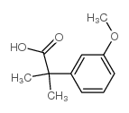 2-(3-methoxyphenyl)-2-methylpropanoic acid Structure