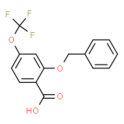 2-Benzyloxy-4-(trifluoromethoxy)benzoic acid structure