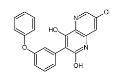 7-chloro-4-hydroxy-3-(3-phenoxyphenyl)-1H-1,5-naphthyridin-2-one Structure