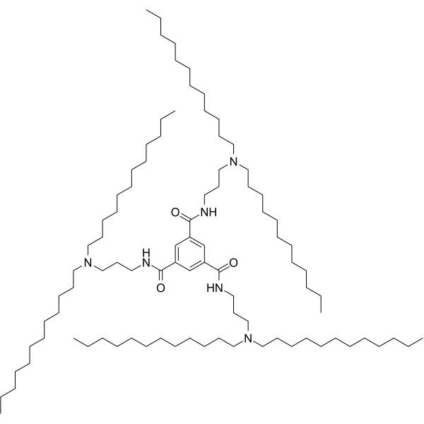 N1,N3,N5-Tris[3-(didodecylamino)propyl]-1,3,5-benzenetricarboxamide Structure