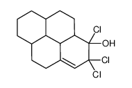 1,2,2-trichloro-4,5,5a,6,7,8,8a,9,10,10a,10b,10c-dodecahydropyren-1-ol Structure