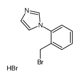 1-[2-(bromomethyl)phenyl]imidazole,hydrobromide Structure