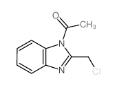 1-[2-(chloromethyl)benzoimidazol-1-yl]ethanone structure