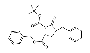 (4R)-BOC)-4-BENZYL-PYR-OBZL结构式