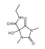 4-hydroxy-1,3-dimethyl-2,5-dioxo-imidazolidine-4-carboxylic acid ethylamide结构式