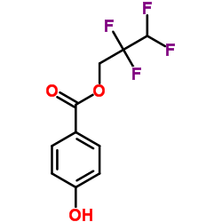 2,2,3,3-Tetrafluoropropyl 4-hydroxybenzoate结构式