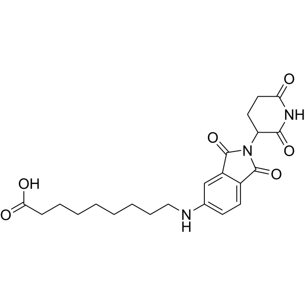 Pomalidomide-5'-C8-acid Structure