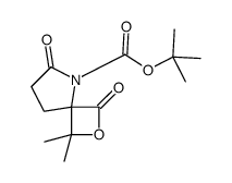 2-Methyl-2-propanyl 1,1-dimethyl-3,6-dioxo-2-oxa-5-azaspiro[3.4]o ctane-5-carboxylate Structure