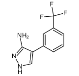 4-(3-(TRIFLUOROMETHYL)PHENYL)-1H-PYRAZOL-3-AMINE picture