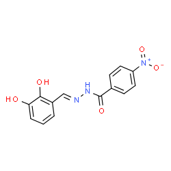 N'-(2,3-dihydroxybenzylidene)-4-nitrobenzohydrazide Structure