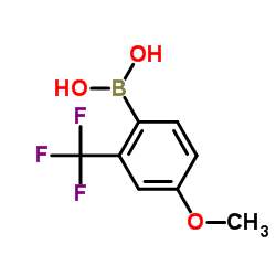 4-Methoxy-2-(trifluoromethyl)phenylboronic acid structure