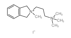 1H-Isoindolium,2,3-dihydro-2-methyl-2-[3-(trimethylammonio)propyl]-, iodide (1:2) Structure