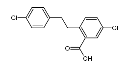 2-(p-Chlor-β-phenethyl)-5-chlorbenzoesaeure Structure