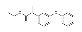 ethyl 2-(3-phenoxyphenyl)propanoate结构式