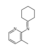 cyclohexylidene-(3-methyl-pyridin-2-yl)-amine结构式