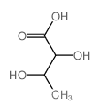 2,3-dihydroxybutanoic acid Structure