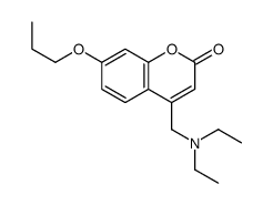 4-(N,N-Diethylaminomethyl)-7-propoxycoumarin Structure