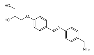 3-[4-[[4-(aminomethyl)phenyl]diazenyl]phenoxy]propane-1,2-diol Structure