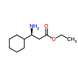 (βS)-β-Aminocyclohexanepropanoic Acid Ethyl Ester Structure