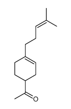 1-[4-(4-methyl-3-pentenyl)-3-cyclohexen-1-yl]ethan-1-one结构式