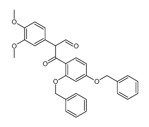 3-[2,4-bis(phenylmethoxy)phenyl]-2-(3,4-dimethoxyphenyl)-3-oxopropanal结构式