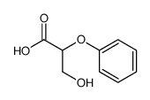 3-hydroxy-2-phenoxy-propionic acid Structure