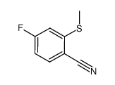 4-fluoro-2-(methylthio)benzonitrile结构式