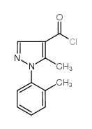 5-methyl-1-(2-methylphenyl)pyrazole-4-carbonyl chloride Structure