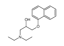 1-(diethylamino)-3-naphthalen-1-yloxypropan-2-ol结构式