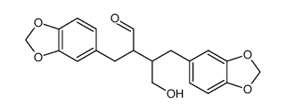 4-benzo[1,3]dioxol-5-yl-2-benzo[1,3]dioxol-5-ylmethyl-3-hydroxymethyl-butanal Structure