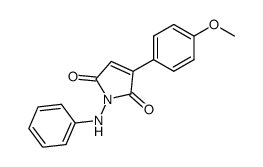 1-anilino-3-(4-methoxy-phenyl)-pyrrole-2,5-dione Structure